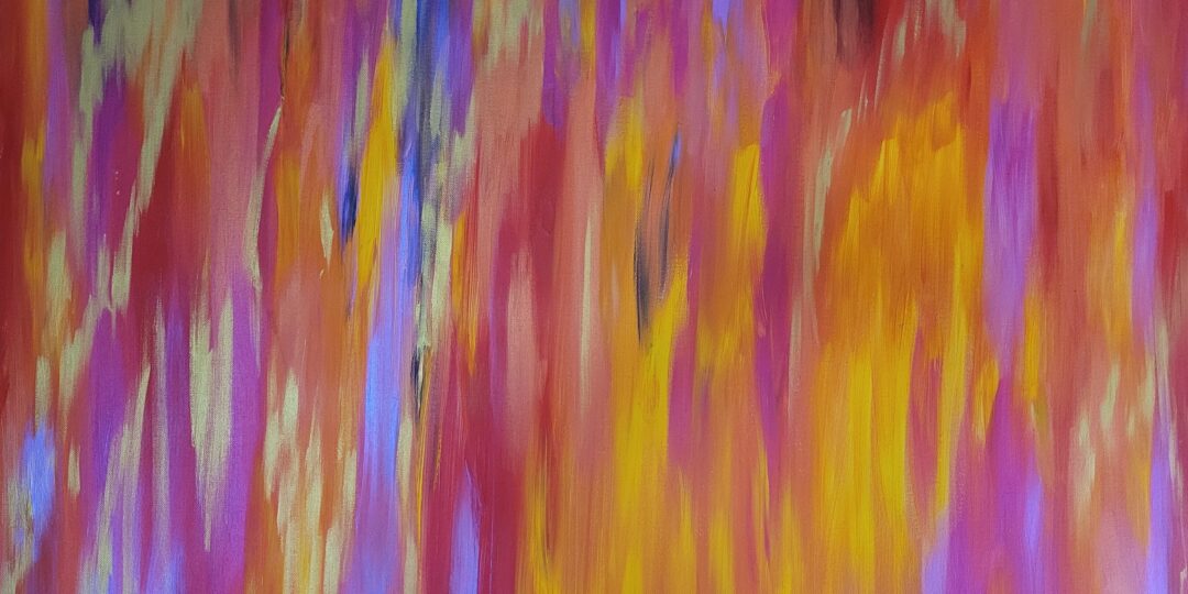 Original Acrylic painting 'Bushfire' by Sarah Hope.