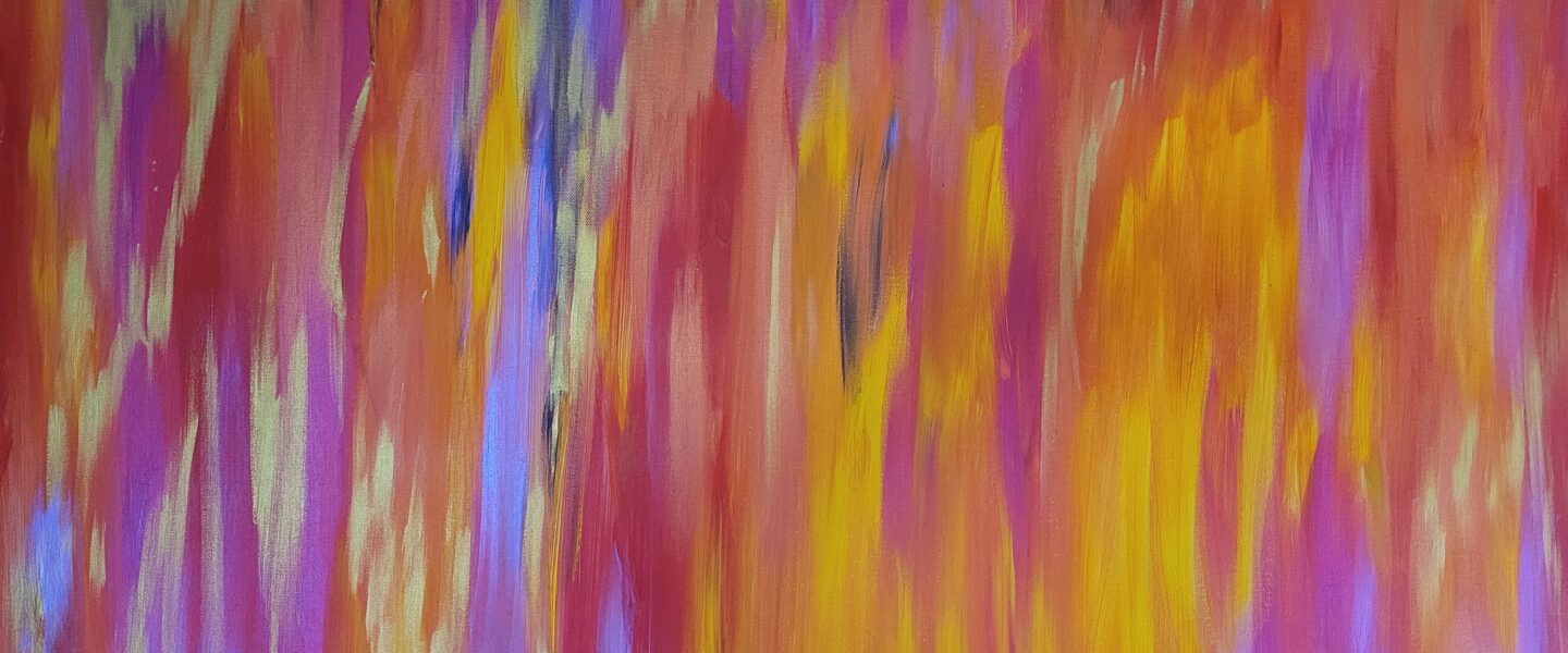 Original Acrylic painting 'Bushfire' by Sarah Hope.